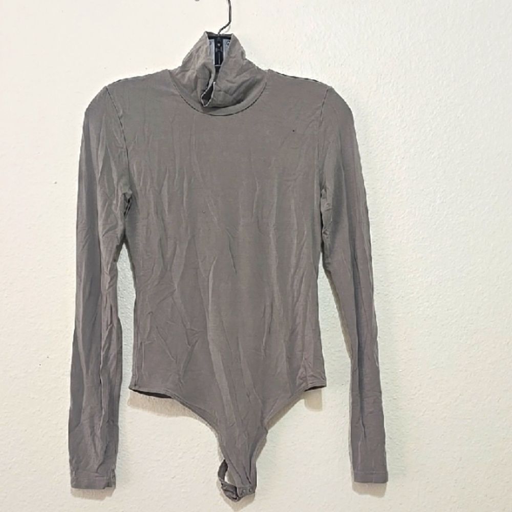 Wilfred Taupe Long Sleeve Bodysuit S